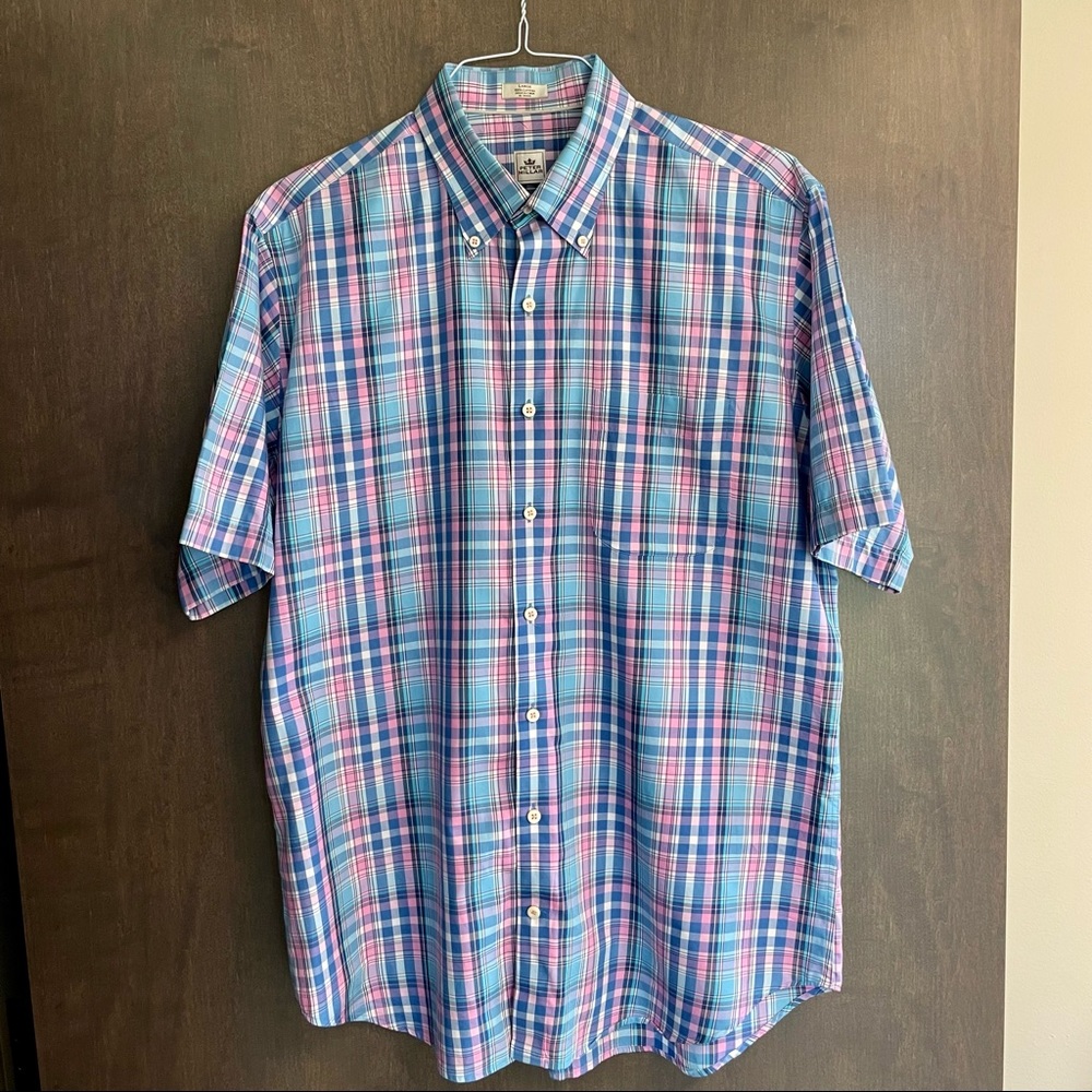 Peter Millar Men’s Short Sleeve Button Down Shirt